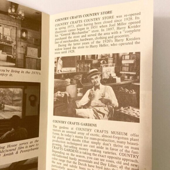 Vintage Folk Craft Museum Pennsylvania Dutch Gallery  Travel Brochure Americana - Picture 9 of 12